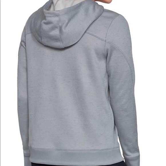 Under Armour Gray Foil UA Fleece ColdGear HOODIE - Picture 3 of 8